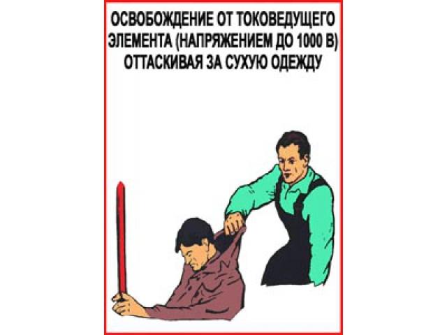 Освобождение от токоведущего элемента напряжение до В