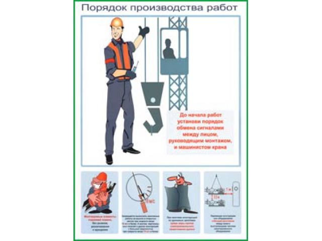 Порядок производства работ до начала работ установи порядок