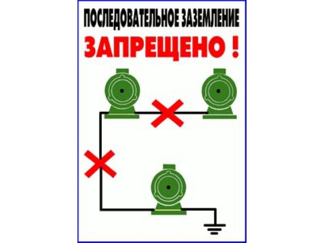 Последовательное заземление