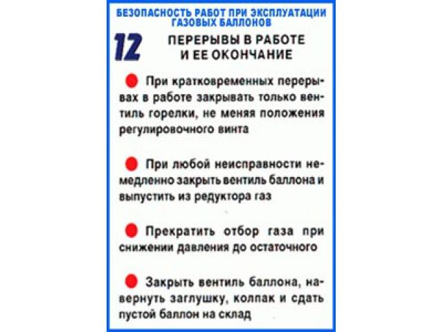 Перерывы в работе и ее окончание