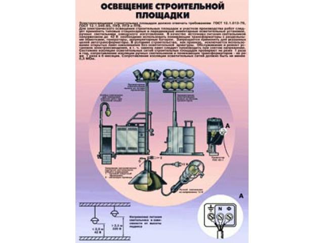Освещение строительной