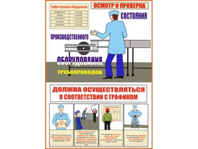Осмотр и проверка состояния производственного оборудования