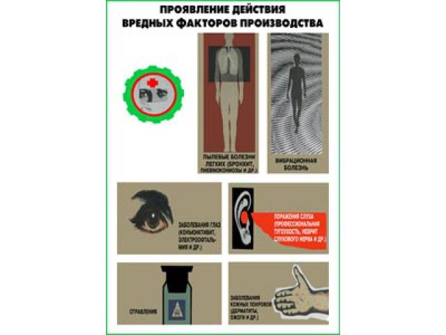 Проявление действия вредных факторов производства