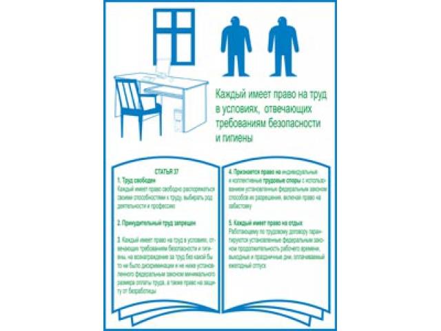 Статья Каждый имеет право на труд в условиях отвечающих требованиям