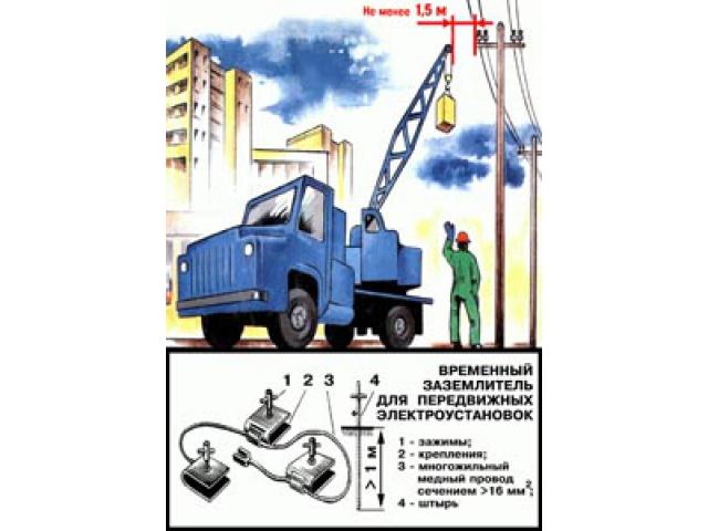 Временный заземлитель для передвижных электроустановок